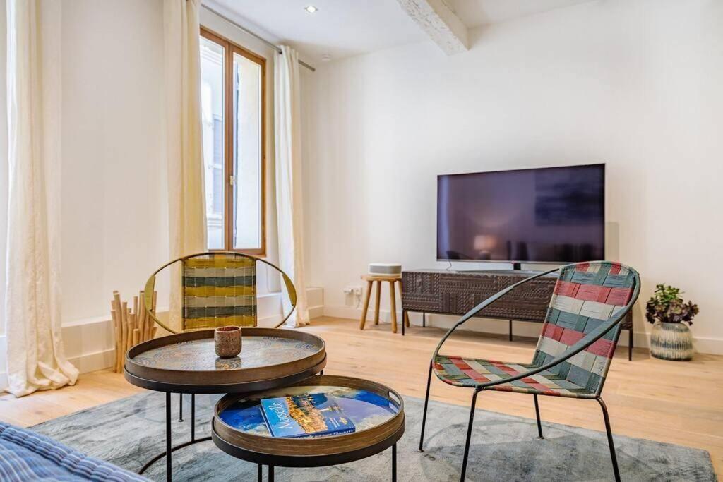 Appartement 5*, Climatise, Avec Terrasse Au Quartier Le Panier Марсилия Екстериор снимка